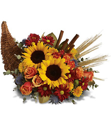 <b>Classic Cornucopia</b> from Scott's House of Flowers in Lawton, OK